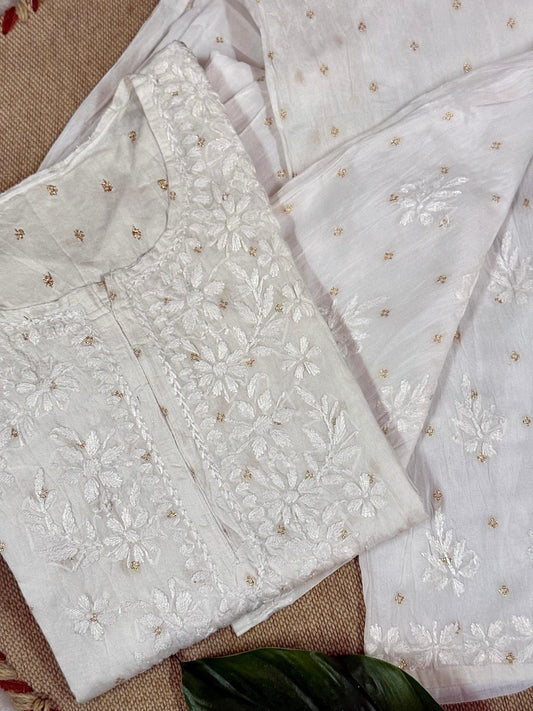 Miraas-Chanderi Zari Kurta Set