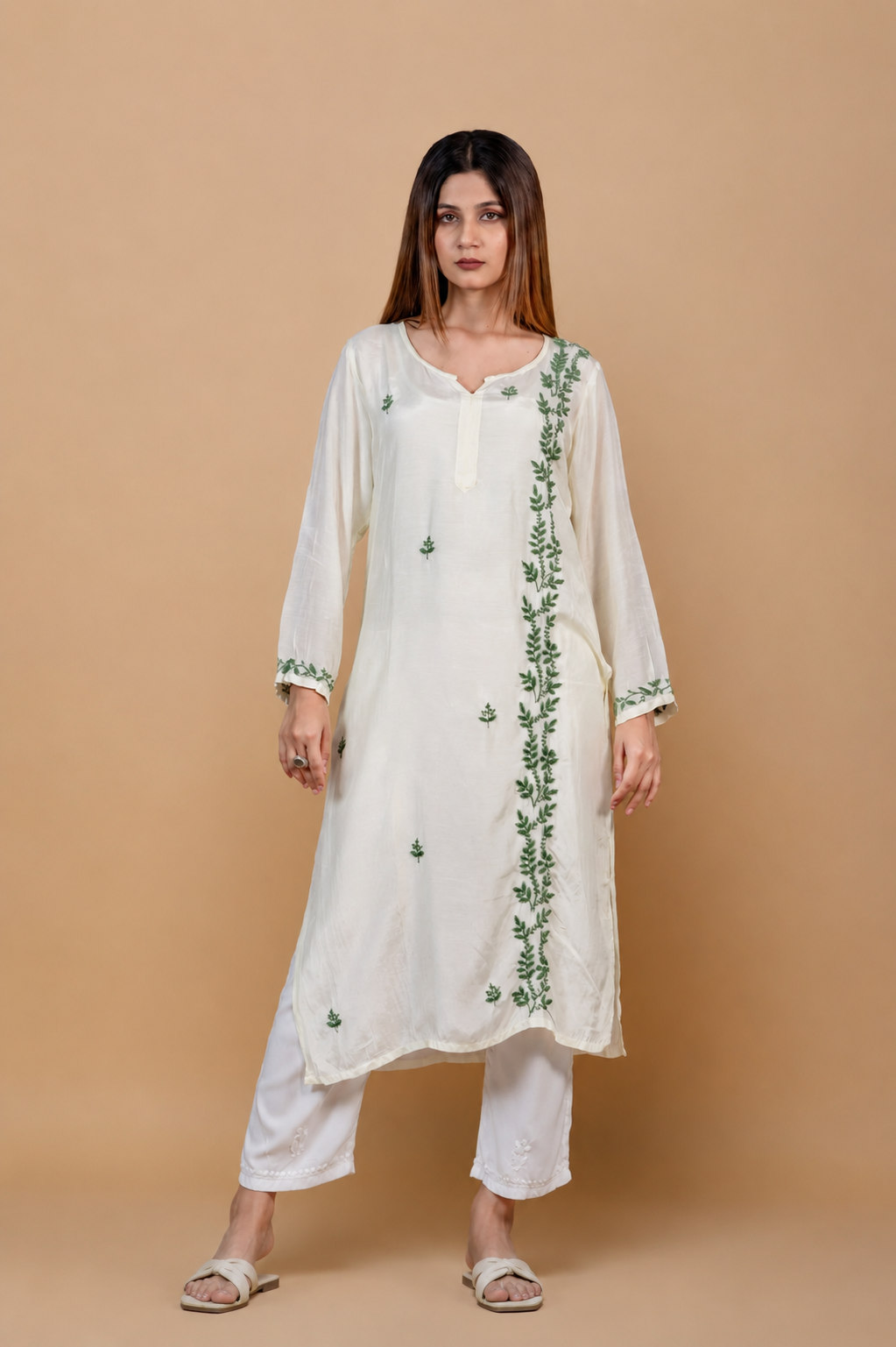 Sehar Chikankari Pure Muslin Kurti