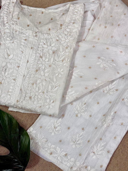 Miraas-Chanderi Zari Kurta Set