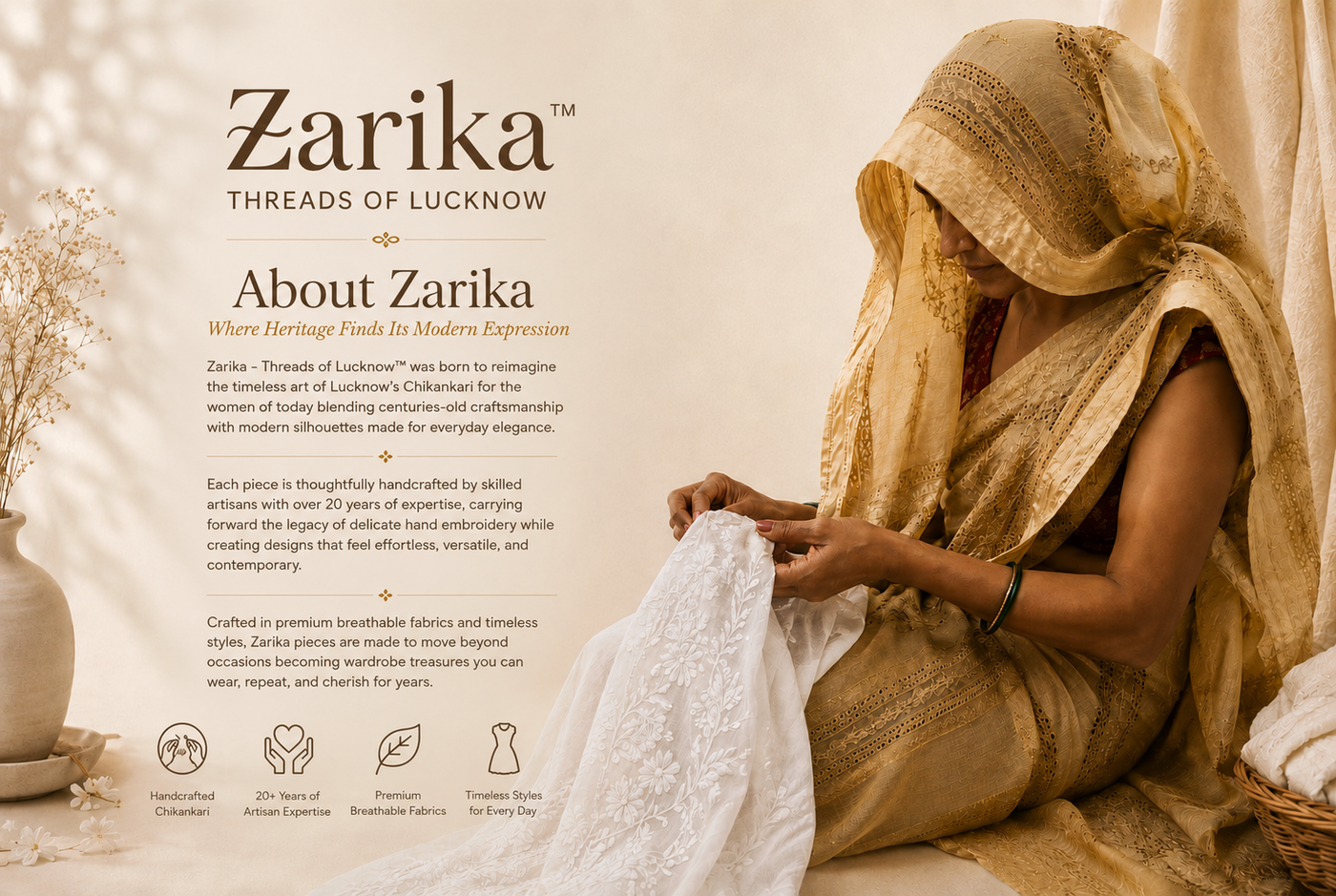 Zarika- Threads of Lucknow Banner 1