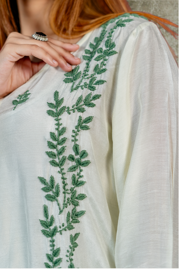 Sehar Chikankari Pure Muslin Kurti