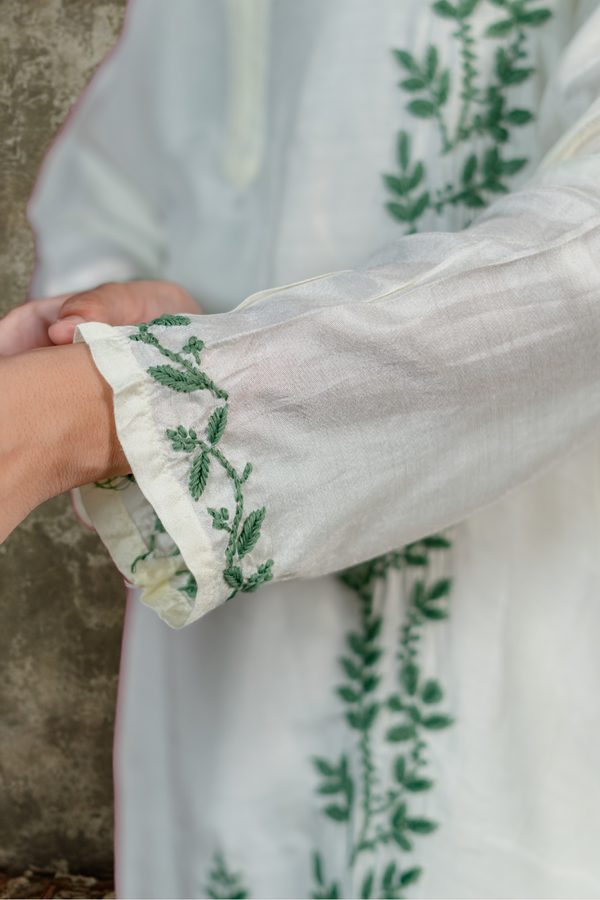 Sehar Chikankari Pure Muslin Kurti
