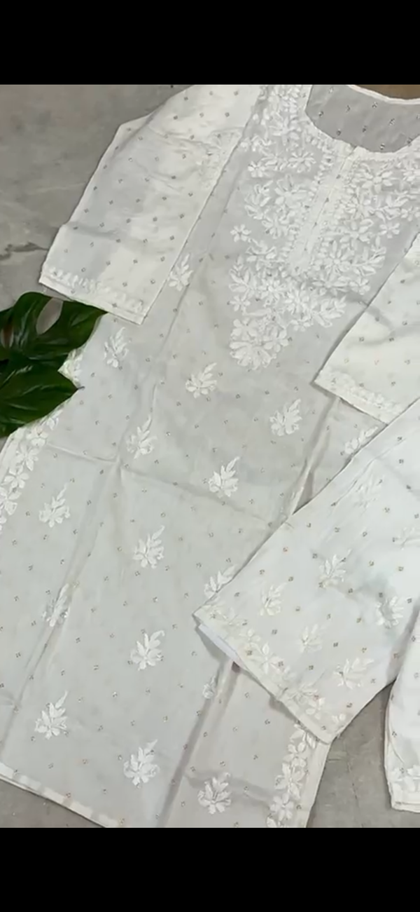 Miraas-Chanderi Zari Kurta Set