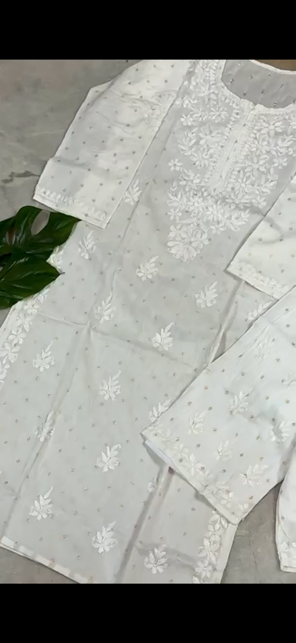 Miraas-Chanderi Zari Kurta Set
