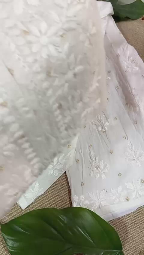 Miraas-Chanderi Zari Kurta Set